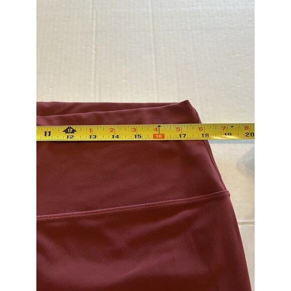 Lululemon Align Rust Burgundy Sz 18 High Rise Nulu Leggings Yoga Cropped 23” - Picture 6 of 8